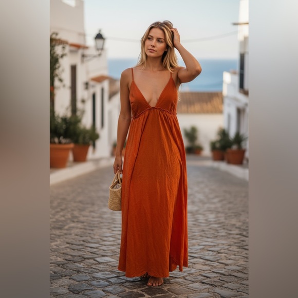 Free People Dresses & Skirts - Free People Beach Coral Midi Dress